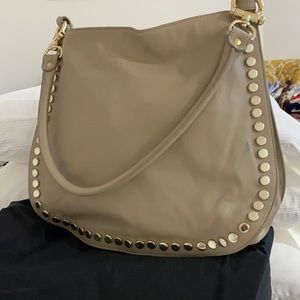 Dark beige Leather shoulder great purse!! Used